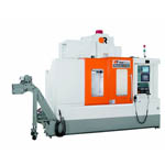 CNC, rapid Z-axis, direct-coupled spindle (DCS), two screw type removers, dual layer machine base design  